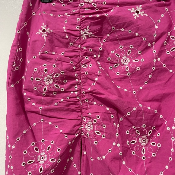 BRAND NEW ZARA EMBROIDERED EYELET SKIRT - Picture 8 of 13